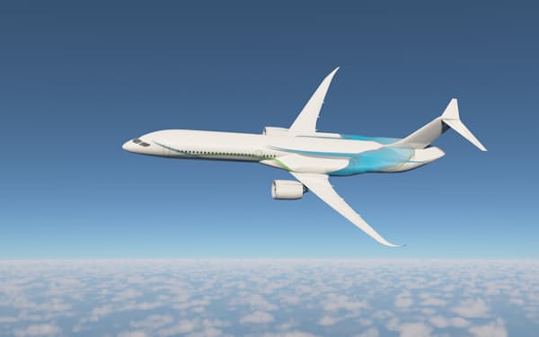 水素航空機のイメージ