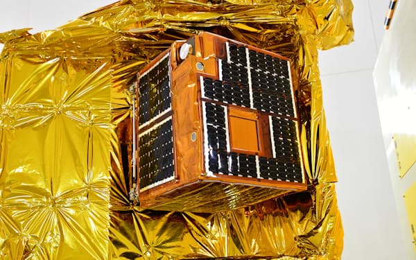 イプシロン５号機に搭載された三菱重工業の人工衛星＝JAXA提供