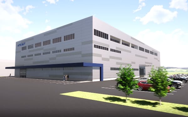 約32億円を投じ、群馬県太田市に新工場棟を建設する（完成イメージ）