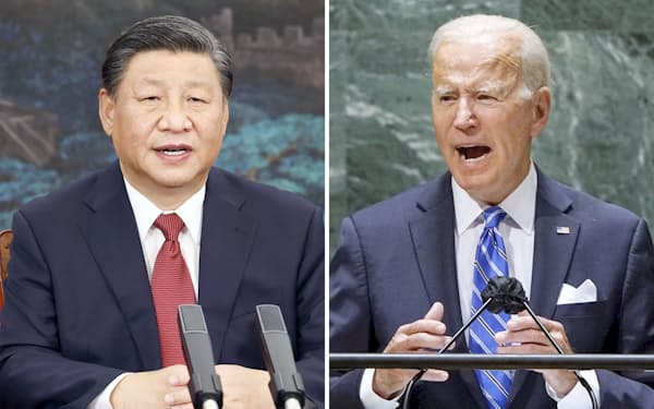 　バイデン米大統領と中国の習近平国家主席はオンライン形式で協議する＝ロイター