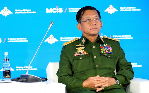 クーデターで全権を掌握したミャンマーのミン・アウン・フライン国軍総司令官＝ロイター