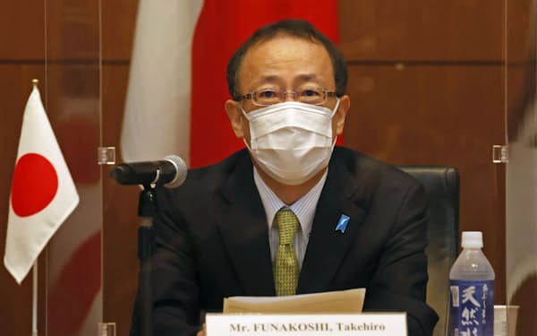 外務省の船越健裕アジア大洋州局長=共同