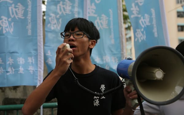 香港国家安全維持法で実刑判決を受けた鍾翰林被告＝AP