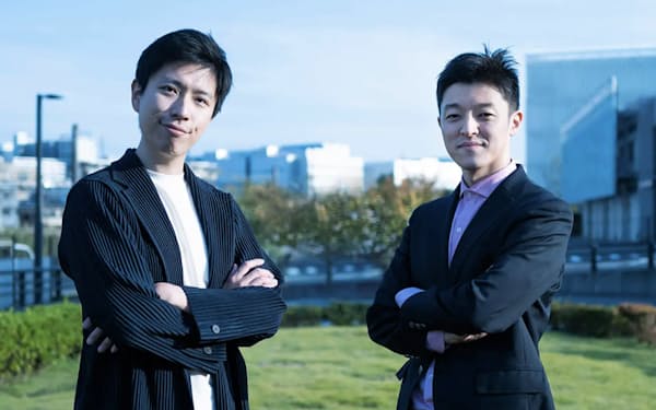 自動運転EVスタートアップのTURINGを設立した山本一成CEO（左）と青木俊介CTO（右）