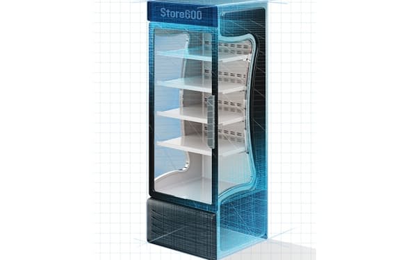冷凍向けモデルは常温や冷蔵向けと同様、縦型で扉を開け閉めできるタイプになる（イメージ）