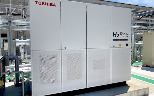 トヨタ本社工場に納入した東芝の水素燃料電池システム