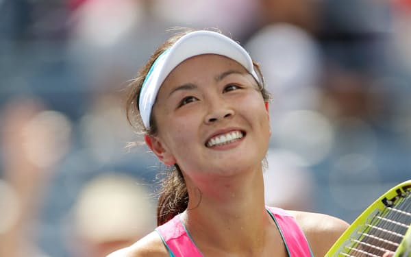 中国の女子プロテニス選手、彭帥さん（USAトゥデー・ロイター＝共同）