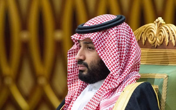 　サウジアラビアのムハンマド皇太子＝2019年12月、リヤド（ロイター＝共同）