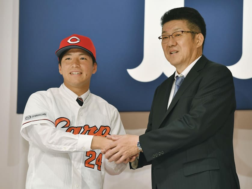 広島ドラ1黒原 力の限り腕を振りたい 新入団会見 日本経済新聞 広島ドラ1黒原 力の限り腕を振りたい 新入団会見 日本経済新聞