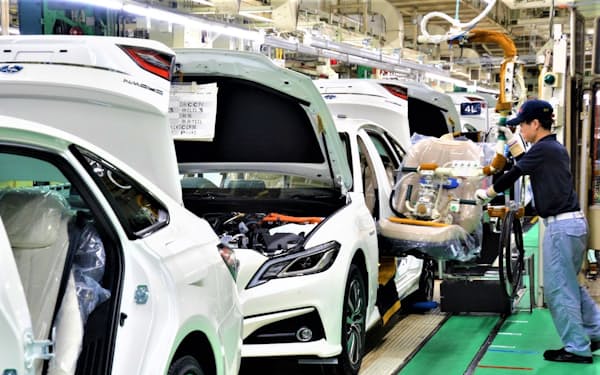 トヨタの生産回復期待が高まっている（愛知県豊田市の工場）