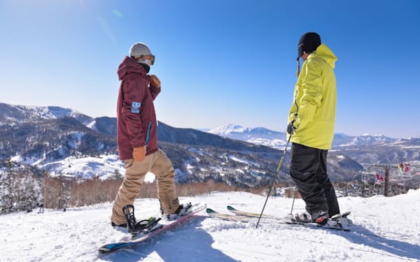 万座温泉スキー場は予定より1週間早くオープンする（群馬県嬬恋村）