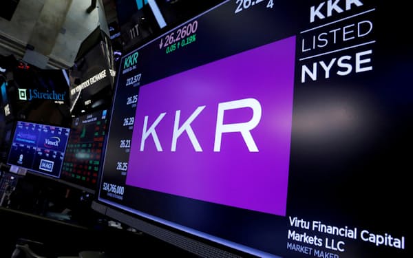 KKRは共同CEO2人に、価値が10億ドル以上になる可能性がある株式報酬を支給した=ロイター