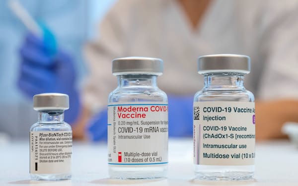 モデルナ製の新型コロナウイルスワクチン＝ロイター