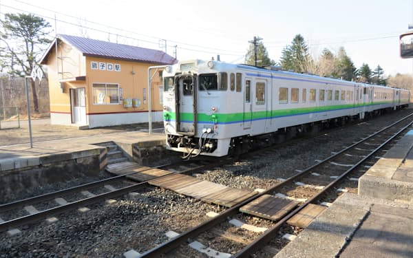 22年3月のダイヤ改正で、銚子口駅（北海道七飯町）など７駅を廃止する