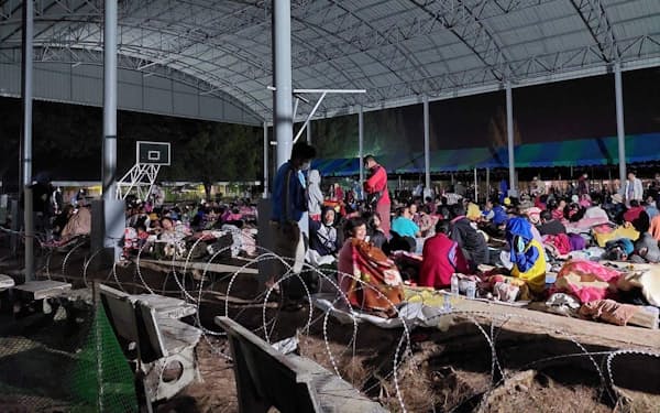 タイ側ではミャンマーからの避難民の受け入れ準備が進められている（16日、タイ北西部）＝支援団体提供