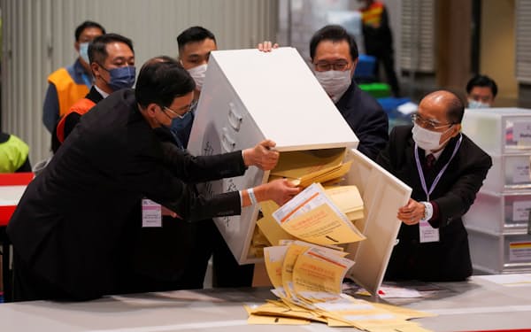 香港の立法会選挙の投票率は過去最低だった＝ロイター