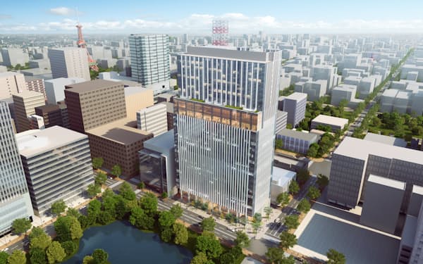 高級国際ホテルチェーンを誘致する(NTT都市開発が建設する複合ビル)