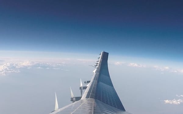 ソフトバンクは成層圏から通信を地上に提供する無人飛行機に次世代電池を採用する（2020年9月、米ニューメキシコ州）