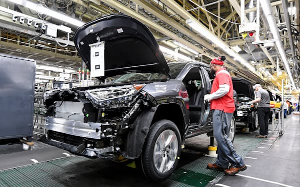 トヨタ自動車の米ケンタッキー工場ではSUV「RAV４」なども生産する（2020年）