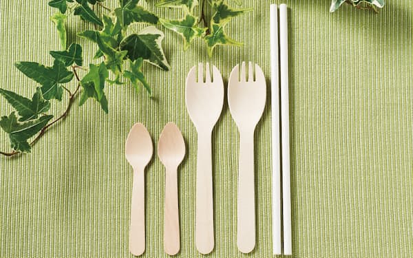 ライフはプラスチック削減のため木製スプーンを導入する