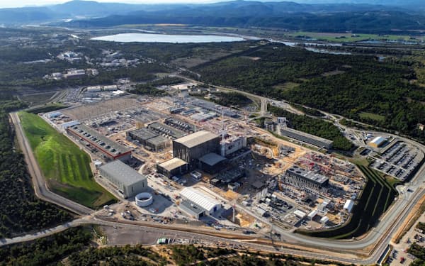 国際熱核融合実験炉（ＩＴＥＲ）の建設地（2019年10月撮影)=ＩＴＥＲ機構提供