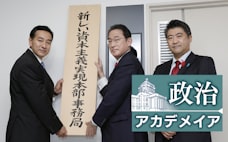 岸田政権の権力構造　首相支える3つのトライアングル