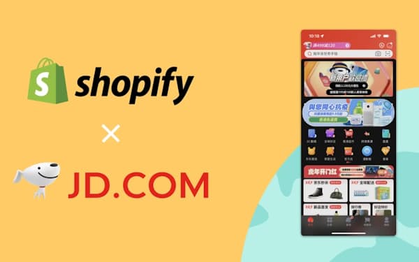 ショッピファイはJDドットコムとの提携で登録企業が中国市場に参入しやすくする(ショッピファイの公式サイトより)