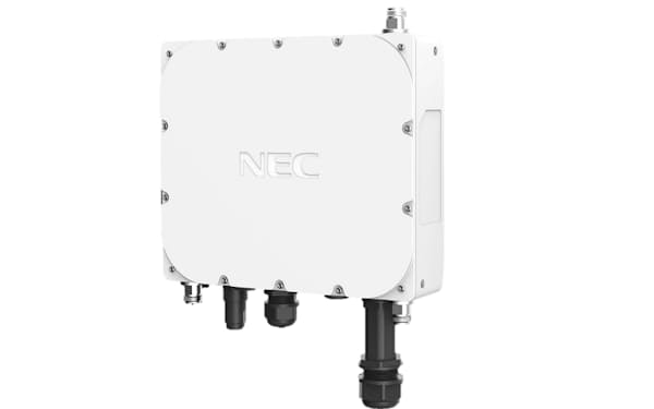 NECが新たに開発した基地局は小型で設置しやすいのが特徴