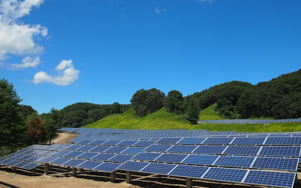 全国で太陽光発電所の取得を進める（運営する森トラスト・エネルギーパーク泉崎）