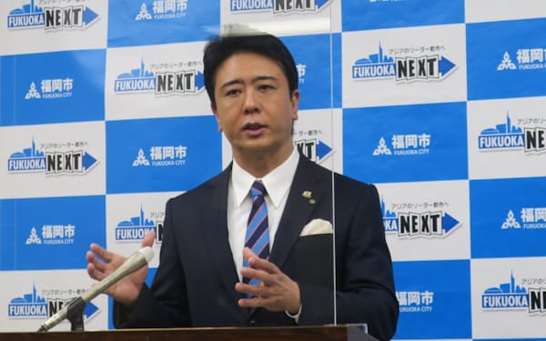 高島市長は世界水泳延期の連絡を受けたと明らかにした（24日）