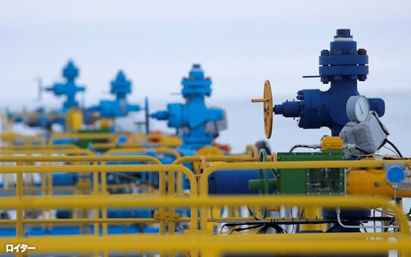 ロシア国営ガス最大手ガスプロムが所有する油田(北極圏ヤマル半島)=ロイター