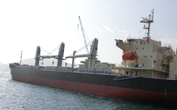 神田造船所が造った最後の船(27日、広島県呉市)