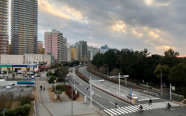 マンションが立ち並び人口が伸びる千葉市美浜区の幕張新都心