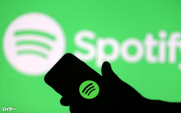 音楽配信大手スポティファイ・テクノロジーの「Spotify」=ロイター