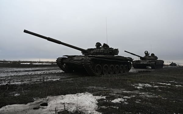 ロシア軍はウクライナ国境付近で部隊増強を続けているもようだ＝ロイター