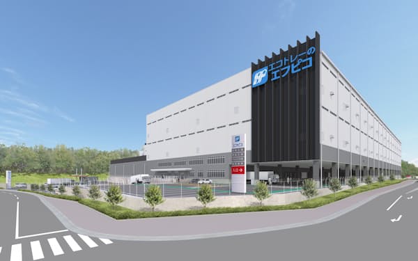 新たな選別・配送センターは関西工場のそばに建設する（関西工場の完成イメージ）