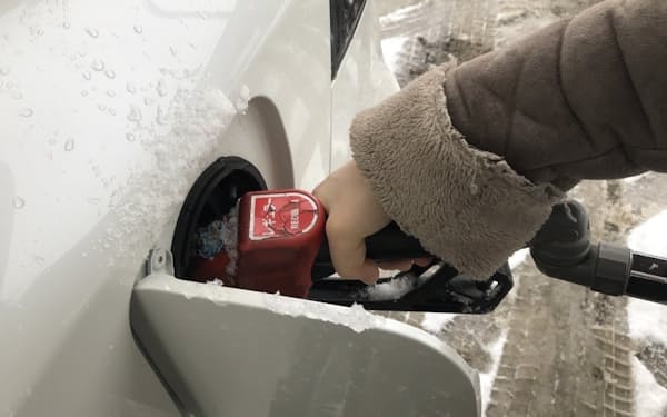 北海道でもガソリン価格の高騰に歯止めがかからない（2月、札幌市）