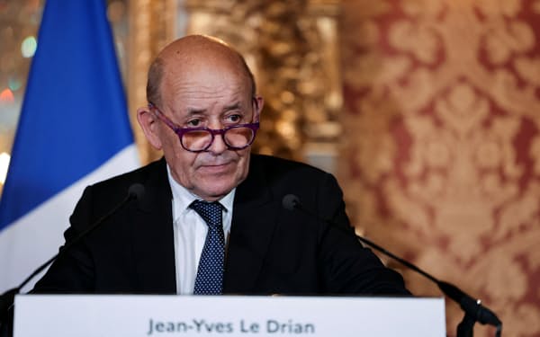 フランスのルドリアン外相は「欧州の安全保障についてあらゆる事柄で話し合う用意がある」と語った＝ロイター