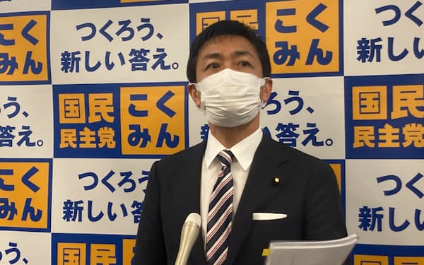 国民民主党の玉木雄一郎代表(21日、国会内)