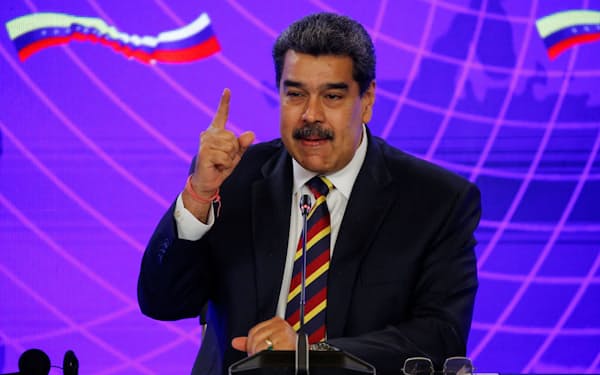 ベネズエラのマドゥロ大統領(16日、カラカス)＝ロイター