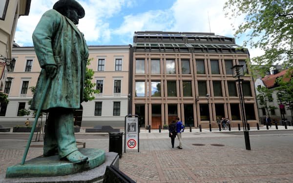 ノルウェー政府年金基金の運用を担うノルウェー中央銀行（オスロ）＝ロイター