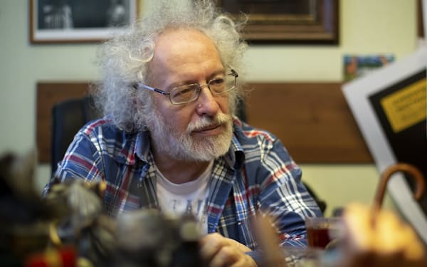 ロシアの有力ラジオ局「モスクワのこだま」のベネディクトフ編集長=AP