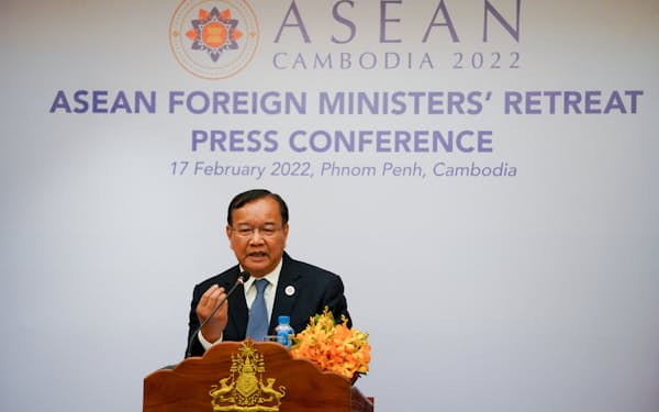 ASEAN特使に任命されたカンボジアのプラク・ソコン副首相兼外相＝ロイター