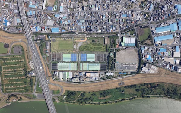下水処理管理にAIシステムを導入するための実証実験を始める埼玉県の荒川水循環センター（戸田市）