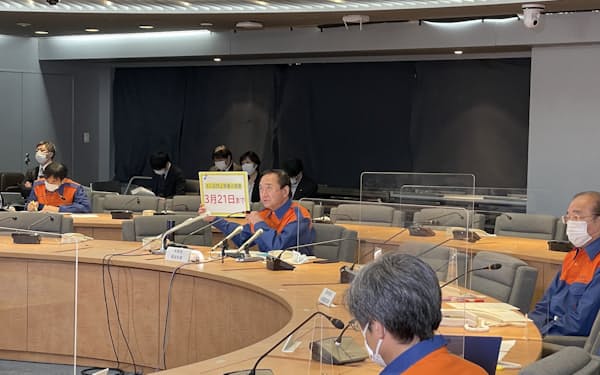 神奈川県が「まん延防止等重点措置」の延長に伴う対応を決めた（4日、県庁）