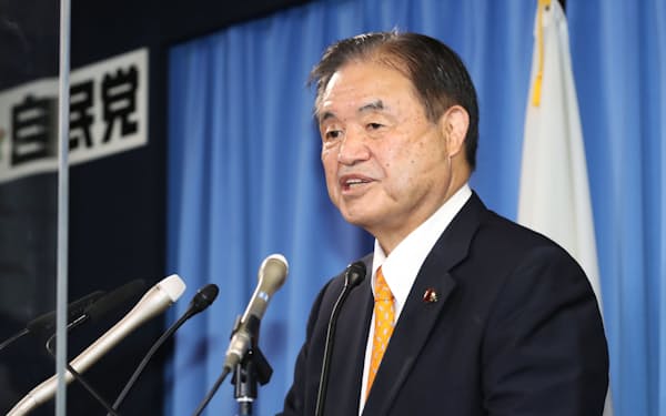 自民党の遠藤選対委員長（2021年10月）