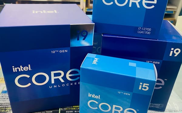 インテルの最新CPUの販売が好調だ（都内のPCパーツ店）