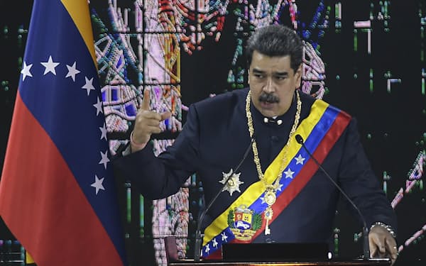 ベネズエラのマドゥロ大統領(22年1月、カラカス)＝AP