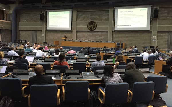 各国の研究者らが窒素の国際的な管理策を議論している（2019年5月、ケニアで開かれたINMSの会合）＝林健太郎氏提供