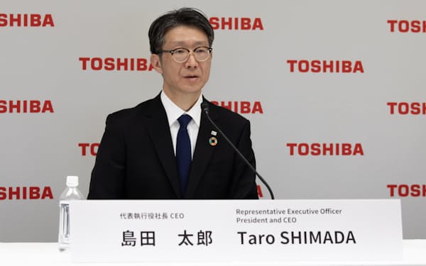 社長兼CEOに就任した島田氏。会社分割案に関し「全てのオプションを検討したい」と語った(1日)